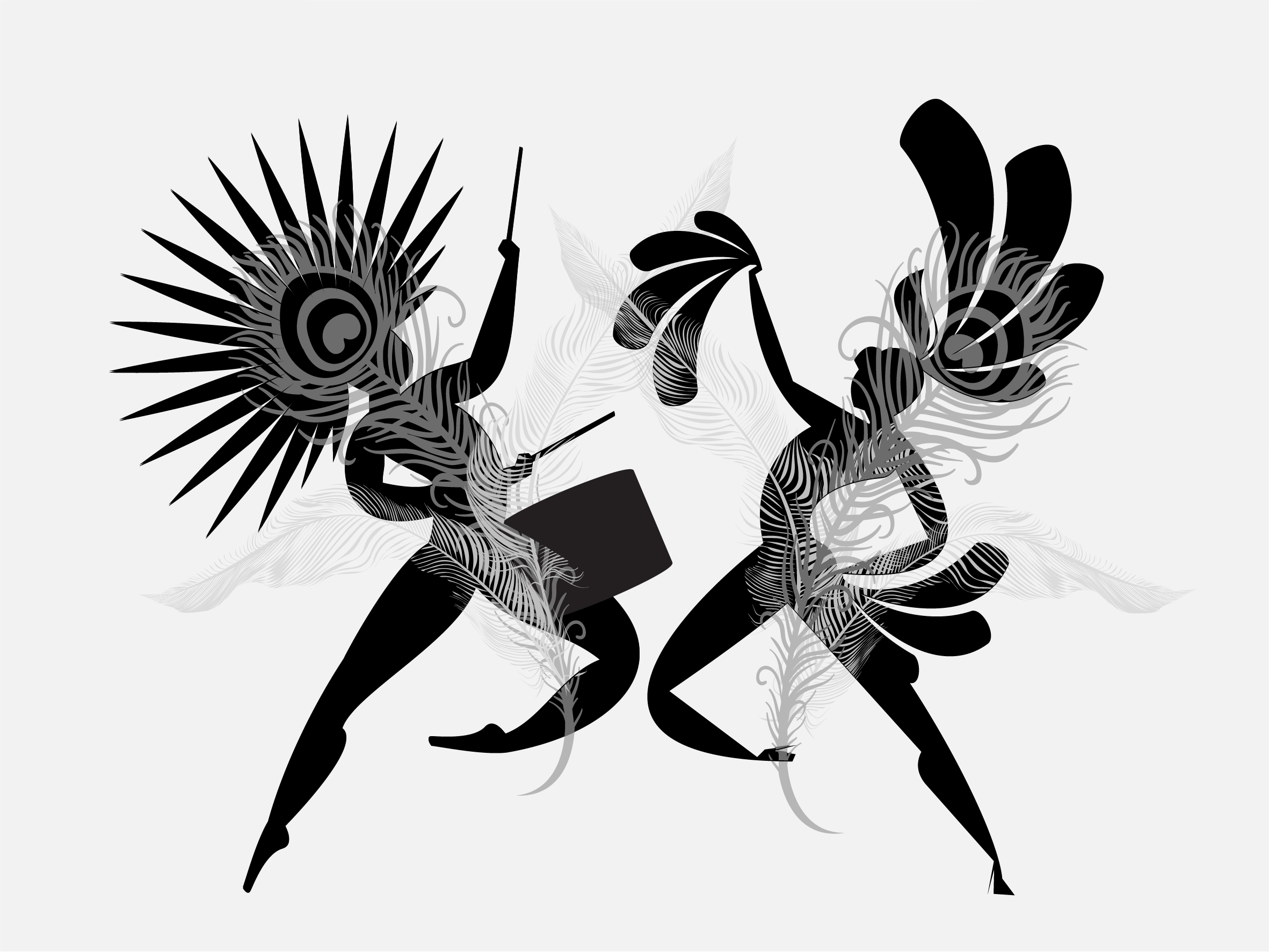 sic_rioviewcarnival_dancer-drummer-bw